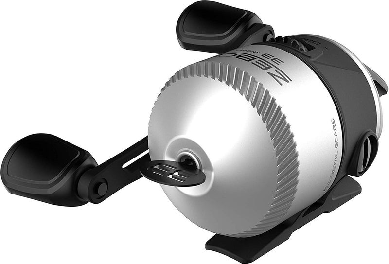Zebco 33 Spincast Fishing Reel, Quickset Anti-Reverse with Bite Alert, Smooth Dial-Adjustable Drag, Powerful All-Metal Gears with a Lightweight Graphite Frame,Silver/Black - Image 3
